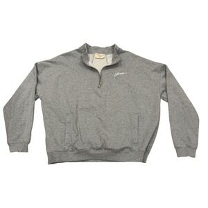 YoungLA 520 Quarter Zip Pullover Mens XL Gray Sweatshirt Athleisure